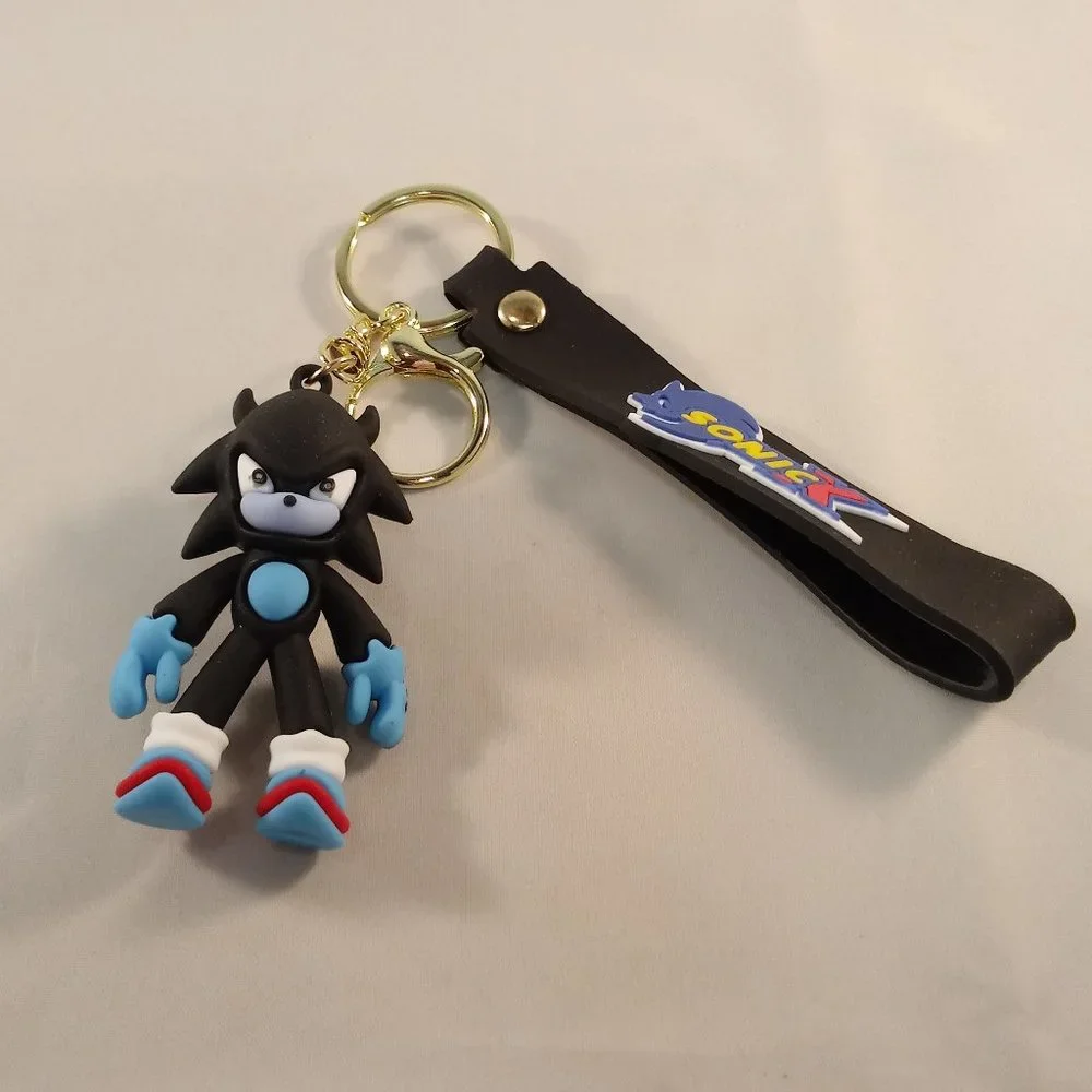Sonic The Hedgehog Shadow Key Chain Key Ring Sega Character Figurine Keychain